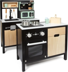 Small Foot kinderkeuken met industrieel design en kookeiland