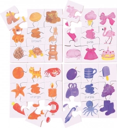 Bigjigs Toys houten didactische puzzel Kleuren 4-in-1