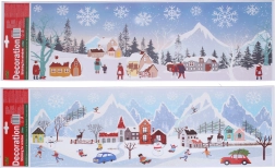 Raamdecoratie Kerst 59,5 × 21 cm