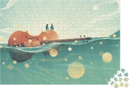 Janod Puzzel Drijvende Viool 1000 Stukken