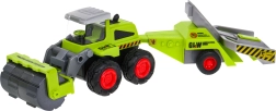 Kindertractor met bodemwals en boomgaardaanhanger 1:55