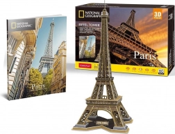 3D-puzzel CUBICFUN National Geographic Eiffeltoren 80 stukjes