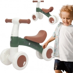 Woopie vierwielige loopfiets balance bike groen
