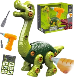 Woopie schroefbouwset brachiosaurus met boormachine