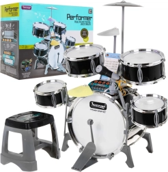 Muziekset voor kinderen: drums + toetsen + microfoon