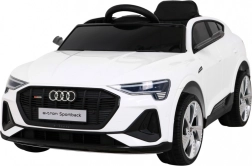 Elektrische Audi e-tron Sportback loopauto voor kinderen met 4x4 en afstandsbediening – Wit