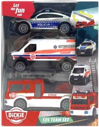 SOS-reddingsvoertuigen 3-pack