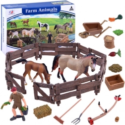 Set boerderijpaardenfiguren – Verblijf