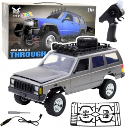 Leuke RC terreinwagen 4x4 Zilver 1:12