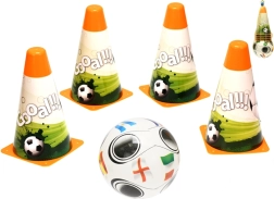 Kinder voetbaltrainingsset met bal en pionnen