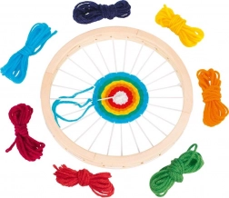 Houten ronde weefraam Goki