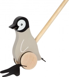 Houten duwstok pinguïn Small Foot