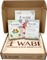 Houten magnetische bouwsets WABI 40 stuks