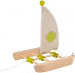Houten catamaran om te monteren