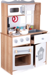 Houten kinderkeuken met accessoires Ecotoys