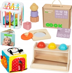 Tooky Toy montessori box 5-in-1 voor baby’s 11–12 maanden