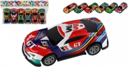 Set van 6 raceautootjes met terugtrekmotor 7 cm