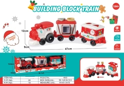 Kersttrein met wagonnetjes en vormen voor kinderen