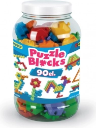 Puzzelbouwset in grote doos 90 stuks