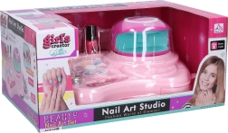 Nagelstudio met lamp en versieringen