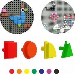 Masterkidz Set Pinnen in de vorm van geometrische figuren voor STEM-borden