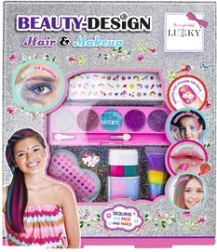 lukky set beauty design haar en make-up voor kinderen
