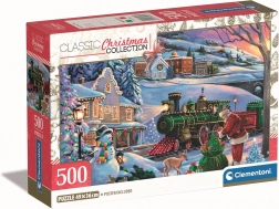 Kerstpuzzel Kersttrein 500 stukjes