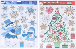 Kerst-raamdecoratie 41 × 29 cm