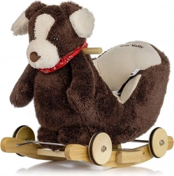 Schommelhond met melodie en wieltjes MILLY MALLY Polly Plus Brown Dog