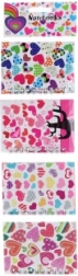 Set van pocket-notitieboekjes met hartjes, 4 stuks