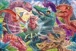 Puzzel kleine dinosaurus 100 stukjes