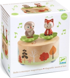 Muziekdoosje met uiltje en vos DJECO