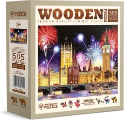 Houten puzzel Nachtelijk Londen 505 stukjes – WOODEN CITY