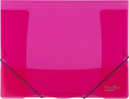 Map met elastiek Opaline rood A4