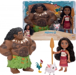Set figuren DISNEY VAIANA 2 Vaiana en Maui Voyager Petite