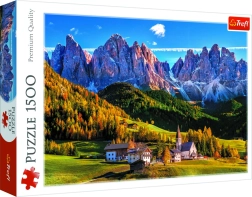 Puzzel Val di Funes, Dolomieten – 1500 stukjes Trefl
