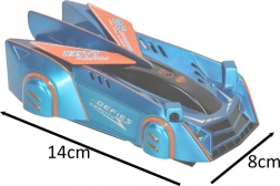 Laser RC-auto voor muur en plafond – blauw