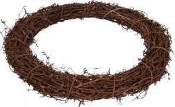 Decoratieve rieten krans 35 cm