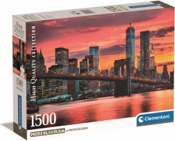 puzzel 1500 stukjes compact east river bij schemering