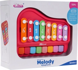 Muzikaal pianootje en xylofoon 2-in-1 voor kinderen – Rood