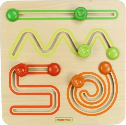 Houten schuiflabyrintbord MASTERKIDZ Montessori