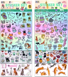 Set mega stickers honden/katten