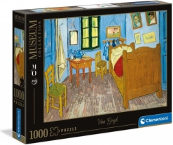 Puzzel 1000 stukjes Museum – Slaapkamer in Arles van Vincent van Gogh (Clementoni)