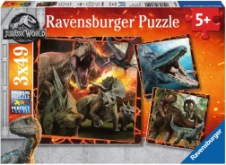Ravensburger puzzel JURASSIC WORLD: Fallen Kingdom 3×49 stukjes