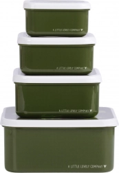 Set van vier snackdoosjes A Little Lovely Company – Krokodil