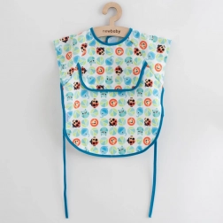 Baby slab-schort NEW BABY 42 × 35 cm blauw