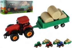 Tractor met aanhanger met vliegwiel