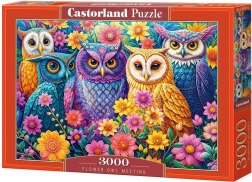 Castorland puzzel Uilenontmoeting in bloemen 3000 stukjes