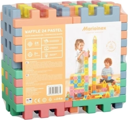 Constructiespeelset Kubus 24 pastel