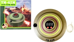 Militaire interactieve speelgoed – landmijn met rookeffect - 1 stuk
